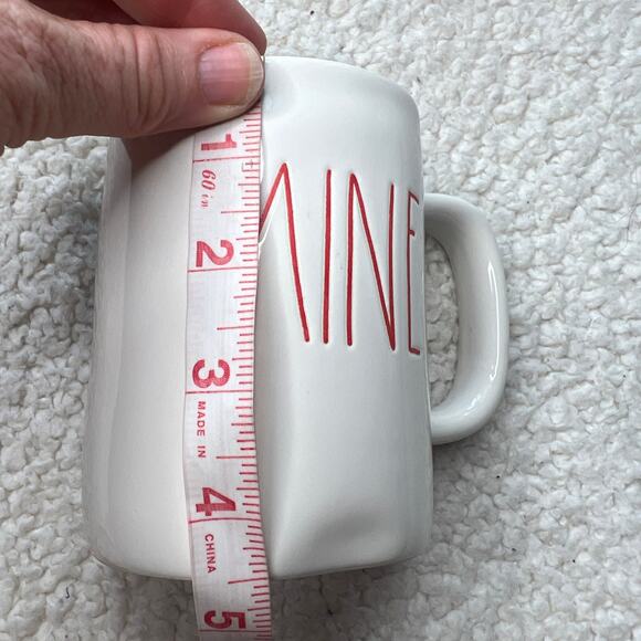 Rae Dunn Artisan Collection Mug "Mine" Red Writing - Picture 5 of 5